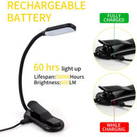 Luz De Lectura Ajustable Recargable USB Con Cuello De Garrafa 7 LEDs Luz Nocturna De Escritorio Para Lectura En La Noche Con Clip De Ganso - details 3