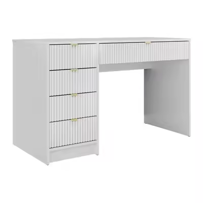 Mesa de oficina Comfivo J109 , Muebles ES, Con cajones, Blanco, 120 x 76 x 55cm - 1