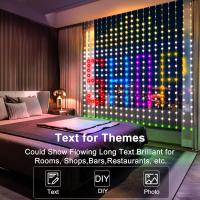 Luz De Encaje Inteligente Con 400 LEDs Control Remoto Bluetooth RGB Para Decoración De Ventanas Y Dormitorios Cambio De Color Con Música DIY - details 5
