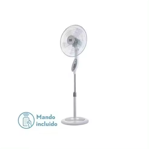 Ventilador de Pie FABRILAMP Floxo Blanco/Gris 45W 3 Velocidades - 1