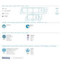 Bestway Piscina Sobre Superficie 4.00m X 2.11m X 81cm con Bomba de Filtrado - details 2