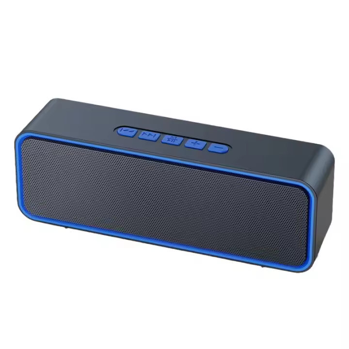 Bluetooth 5,0 con Graves Estéreo 3D Hi-Fi, Badería Integrada de 1500 mAh, 12 horas de reproducción (Azul) - 1