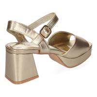 PuntoSalao Sandalias doradas para vestir tacón medio cómodo mujer A-3434 - details 2