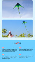 YongJian Kite Delta Grande Para Niños Y Adultos Fácil De Volar Con Cola De 6m Juguete De Exterior De Poliéster Triangular - details 11