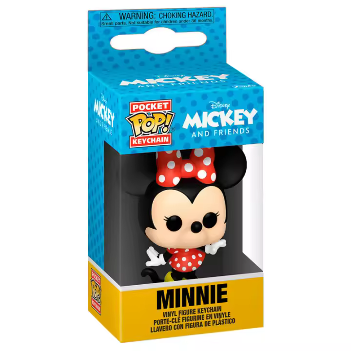 Llavero Pocket POP Disney Classics Minnie MouseFigura  Coleccionable - Idea de Regalo- Mercancia Oficial - Juguetes para Niños y Adultos - Movies Fans - Muñeco para Coleccionistas y Exposición - 1