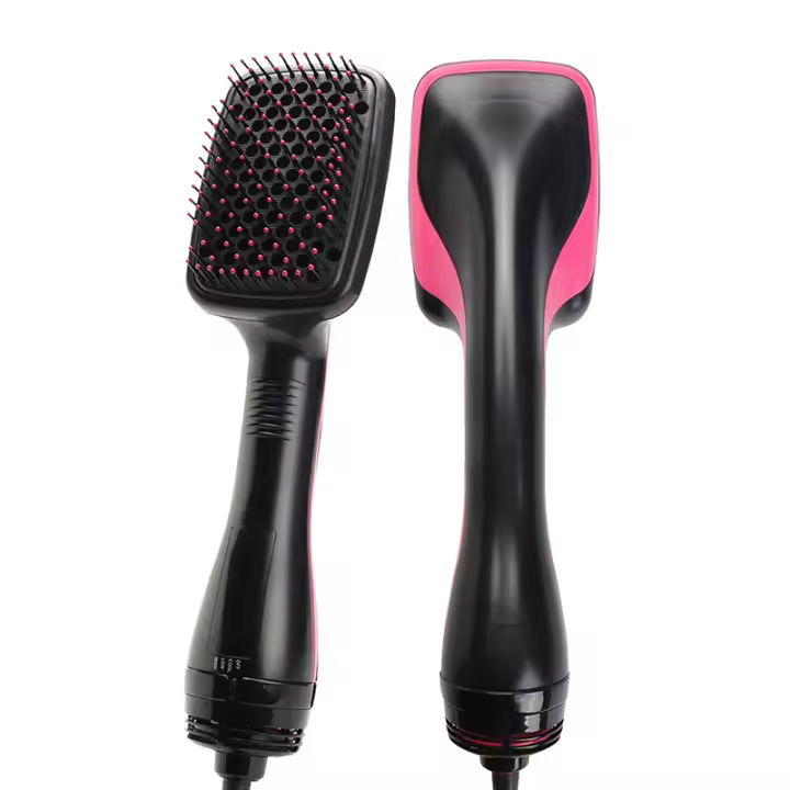 Peine Secador De Pelo Profesional En Un Paso Voluminizador Y Rizado Para Mujeres Con Cepillo De Aire Y Almohadilla Caliente Portabilidad Sin Mango Plegable Potencia Máxima De 1000W Dual Voltage - 1