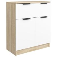 vidaXL Aparador de madera contrachapada 60x30x70 cm Mueble de Almacenaje de Salón, Buffet para salón, Armario Auxiliar, Armario de Almacenamiento - details 2
