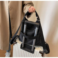 Bolso de Hombre Casual Diary (Negro) - Tela de Lona Resistente - Amplio Espacio de Almacenamiento - details 3