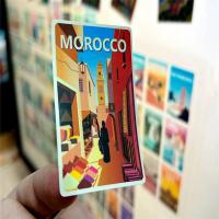 108Pcs Pegatinas De Viaje Alrededor Del Mundo Serie De Escenarios DIY Adhesivo Para París Berlín Japón Nueva York Suiza Noruega Venecia - details 3