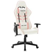 vidaXL Silla de gaming de cuero sintético en color Negro y verde/Negro y blanco/Negro y azul y más | cómodas modernas ergonómicas para comedor cocina salón hogar - details 5