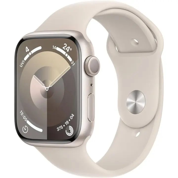 Apple Watch Series 9 GPS 45mm CA aluminio con correa deportiva blanca estrella M/L - 1