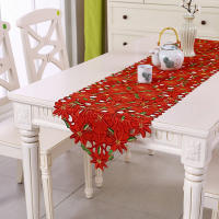 Decoración De Mesa Neutra Para Navidad Tela De Mesa De Lujo Con Encaje De Nogal 70x15 Pulgadas Impermeable Estilo Encaje Estampado Rayado - details 16