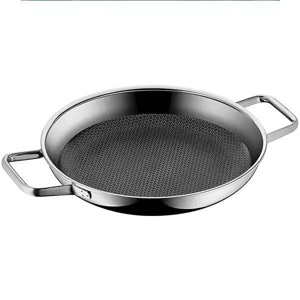 Sartén de Acero Inoxidable 28 cm WMF Profi Resist con Rejilla Antiadherente sin PFOA y Base TransTherm® y Fondo de Abeja para Inducción - 1