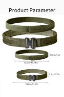 Cinturón Táctico De Lona Duradero Y Estiloso Con Hebilla De Aluminio Desmontaje Rápido Para Aventuras Al Aire Libre Y Uso Diario - details 2
