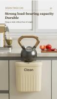 Basurero Colgante Con Tapa Gran Capacidad Para Cocina Ecológico Y Práctico Bins De Residuos De Pared Montado Basura - details 10