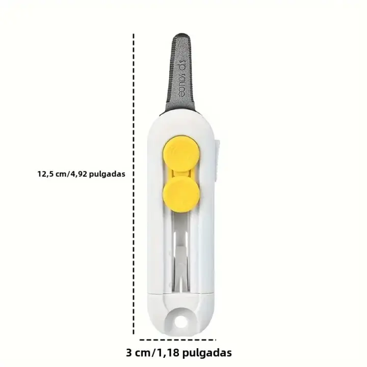Cortauñas Magnético Mini Retráctil Durable Portátil Abrepuertas Y Cortador De Papel Material ABS Herramienta De Uso General - 1