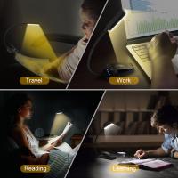 Luz de Lectura Recargable, Lampara Libro de Lectura con 9 LED/3 Modos de Protección de Los Ojos - Atenuación Continua, Batería de Larga Duración, 360° Flexible Luz de Libro con Clip - details 5