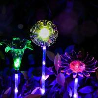 Lámpara Solar De Jardín Con Balón De Hierro Y Remolinos Luz LED Exterior Faeirita Nocturna Para Atmosfera De Yard Art - details 1