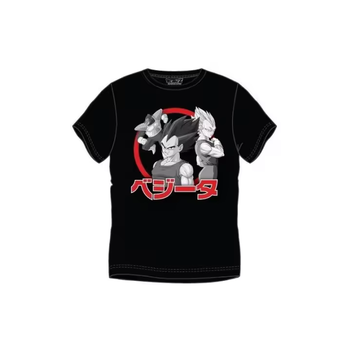 Camiseta adulto Dragon Ball - Vegeta negra Talla XXL Raíz MERCHAN-STORE Camisetas - 1