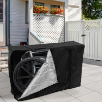 Bolsa De Viaje Para Ruedas Y Silla De Ruedas De Tela Oxford Impermeable Y Resistente Al Desgaste Bolsa Plegable Para Carro De Mano Compatible Con Roolator - details 1