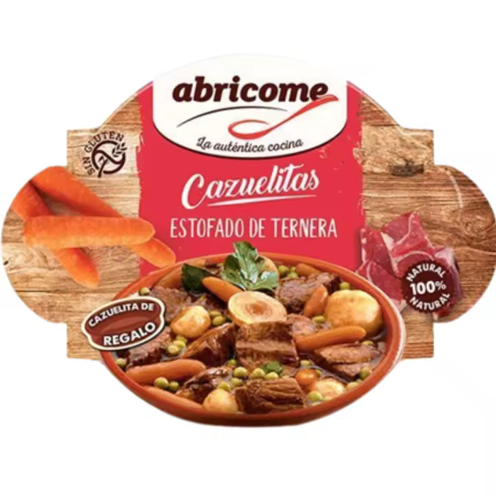 Cazuelitas estofado de ternera Abricome 415g - Comida lista para consumir - 1