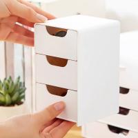 Cajón De Plástico Multiusos 1/3-Tier Para Almacenamiento De Joyería Y Maquillaje Organizador Espacioso Para Escritorio Uso Doméstico Y De Oficina - details 9