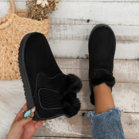 Botas De Nieve Para Mujer Con Forro De Peluche Cálidas Y Cómodas Botas De Tobillo Invierno Talla Grande Zapatos De Algodón Fashion - details 5