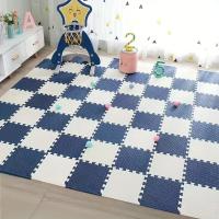 12pcs Alfombra De Esponja Antideslizante Y Impermeable Para Bebés Alfombra De Patches Cuadradas Lavable Con Manos Para Habitación De Niños - details 13