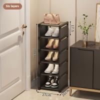 Gabinete De Zapatos Plegable Multicapa Organizador Espacioso Para Pared Y Esquina Almacenamiento Ajustable De Zapatillas - details 12