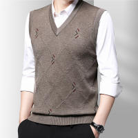 Suéter Casual Para Hombres Chaqueta De Talle Alto Caliente Otoño Invierno Moda Cómoda Transpirable Chaleco Sin Mangas Para Gimnasio - details 6
