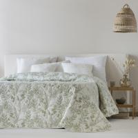 ETHERE MAISON - Colcha jacquard algodón Alessia Verde - details 0