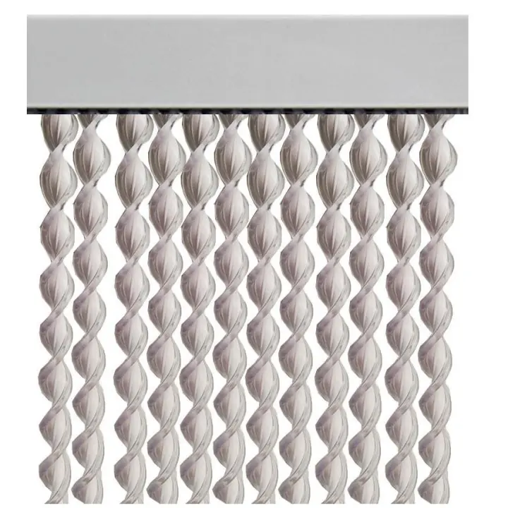 Cortina de tiras cintas espiral para puertas 120 cm - Blanco Transparente [0812104] - 1