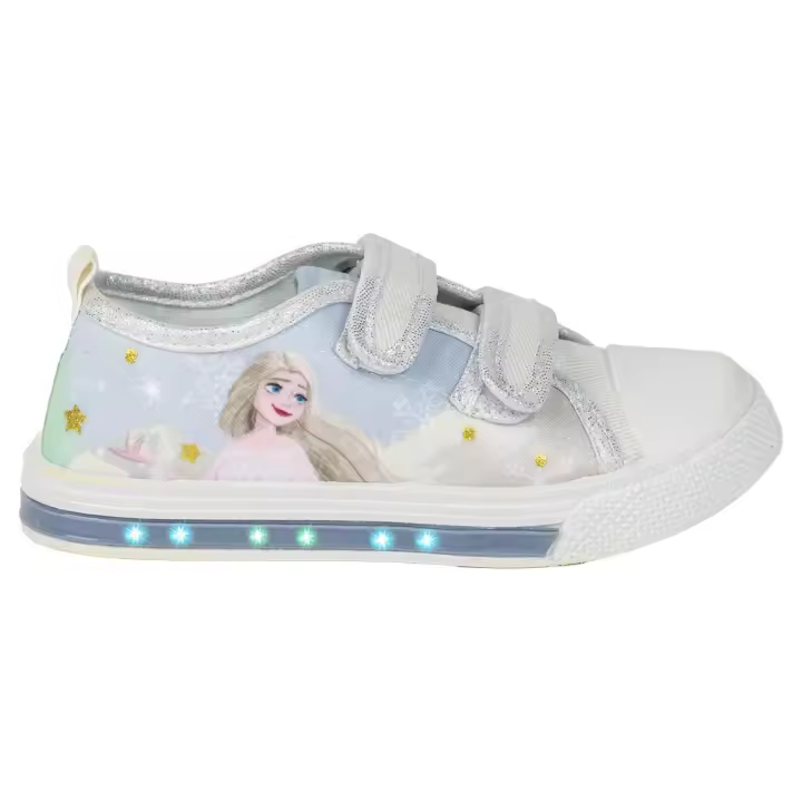 Zapatillas de Loneta con Luces Frozen Azul Niña - 1