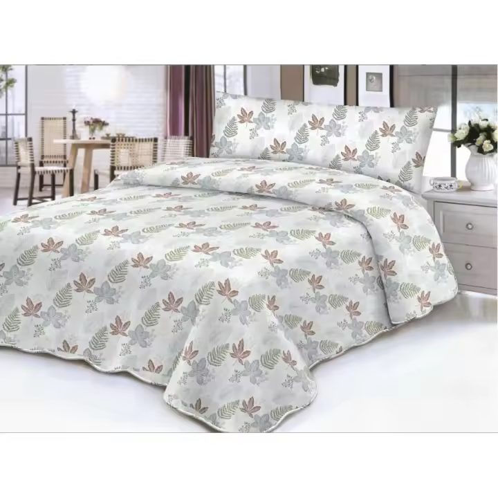 Juego de sábana,juego para cama 90cm,set de 3 Piezas, 1 encimera , 1 sábana bajera ajustable, 1 fundas de almohada, 100% poliéster, transpirable.CXJF - 1