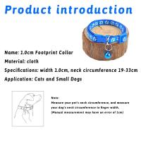 Collar Ajustable Para Perros Y Gatos Con Campana Y Huella Dactilar Colorida Accesorio Para Mascotas Collar De Seguridad Para Gatos Y Perros Recién Nacidos - details 8