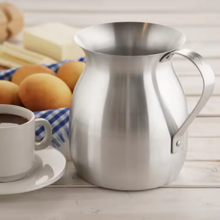 Jarra Chocolatera Aliada Universal 2 litros - Olleta ideal para hacer Chocolate Caliente - Aluminio - 1