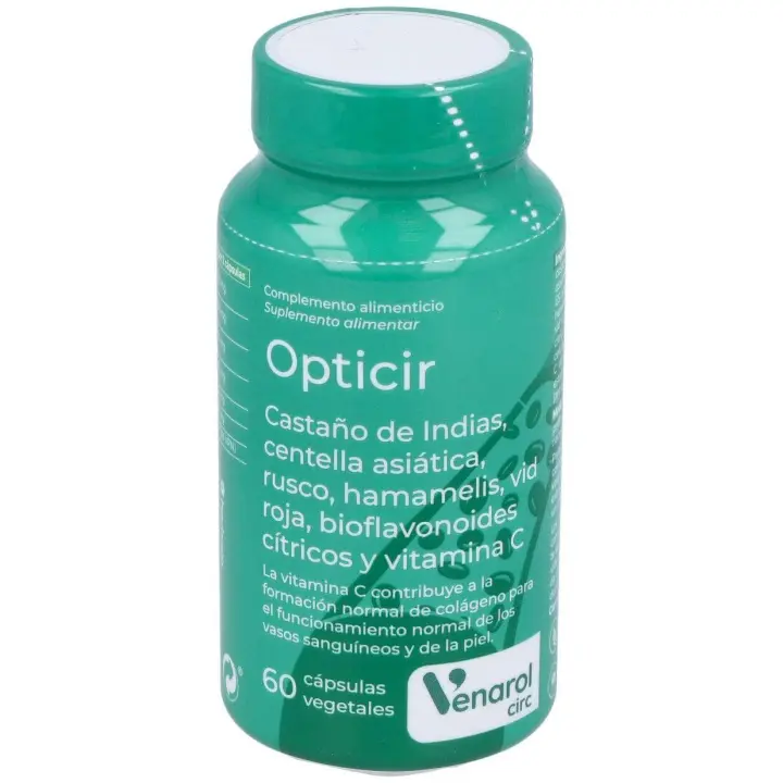 Opticir Castaño-Centella-Ruscus-Vid-Hamameli 60Cap - 1