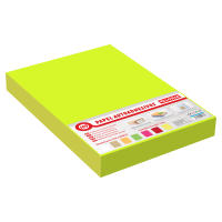 00564-52 Papel autoadehsivo de color amarillo fluorescente A4  21*29.7CM, etiqueta adhesiva para impresoras. - details 0