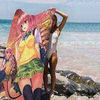 to Love Ru Toalla De Playa De Verano Para Niños Dibujos Animados Absorbente Microfibra Grande Para Baño Piscina Viajes - details 9