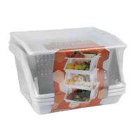 Cofan Verdulero con 3 Cestas | En Color Blanco | Medida: 62 x 39 x 32 cm - details 2