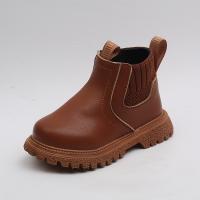 Botas De Invierno Para Niños Y Niñas Estilo Británico Con Cierre De Cremallera Lateral Antideslizantes De Cuero Transpirables Talla True Fit - details 3
