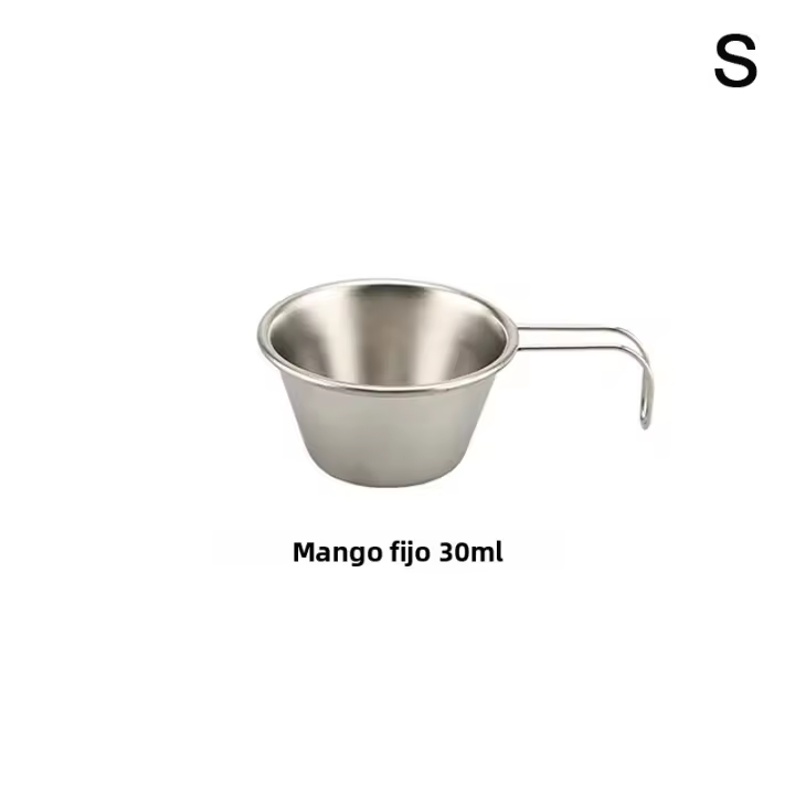 Taza De Sopa De Acero Inoxidable 30/200/400ml Sierra Para Camping Y Picnics Plegable Y Pilaable Ideal Para Exteriores - 1