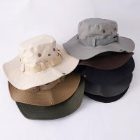 Sombrero De Pescar Estilo Cowboy Para Hombres Verano 2023 Protección Solar Amplio Y Transpirable Para Camping Playa Y Excursiones Al Aire Libre - details 3