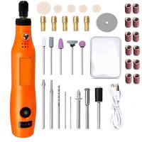 Mini Taladro Eléctrico Recargable Para Grabado Y Polido De Frutas Como Duraznos Máquina De Corte Y Grindjeo Pequeño Para DIY En El Hogar - details 10