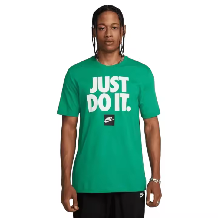 Camiseta Nike M Nsw Tee Fran Just Do It Verde T Shirt Dz2989-324 - 1
