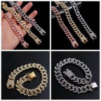 Collar De Perro Y Gato Con Cadena Y Diamantes Material Metálico Ancho 12.5mm Accesorios Personlizados Para Pitbull Joyería Para Mascotas - details 7
