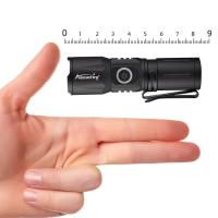Linterna Portátil Recargable Zoom White Beam Luz Larga Distancia Tipo-C USB Mini Torcha Para Exteriores Y Hogar Material De Aluminio Lámpara LED Blanco Ajustable 450 Luminosidad - details 5