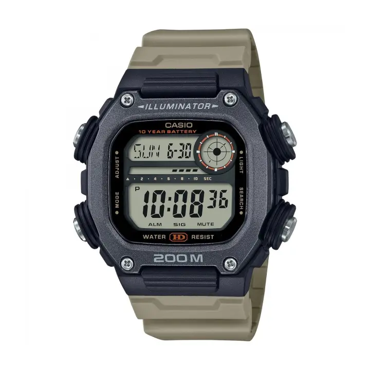 reloj deportivo hombre Casio DW-291HX-5AV 10 años batería 200m WR Hora Mundial watch CAsio - 1