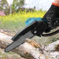 6-Inch Mini Cordless Chainsaw Powerful 20000RPM Electric Saw 21V Rechargeable Handheld Garden Woodworking Cutting Power Tools - details 5