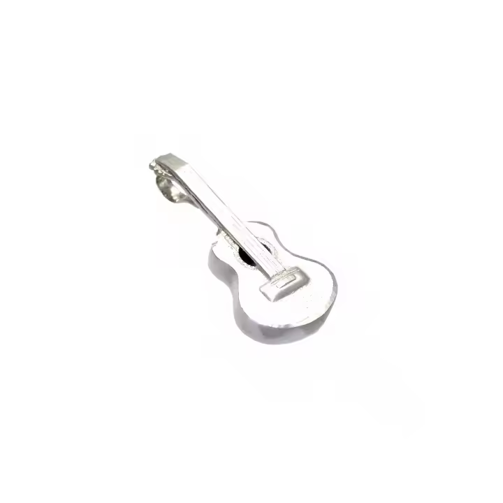 Inmaculada Romero Colgante Plata Ley 925m Guitarra Española 32mm Unisex Bisutería - 1